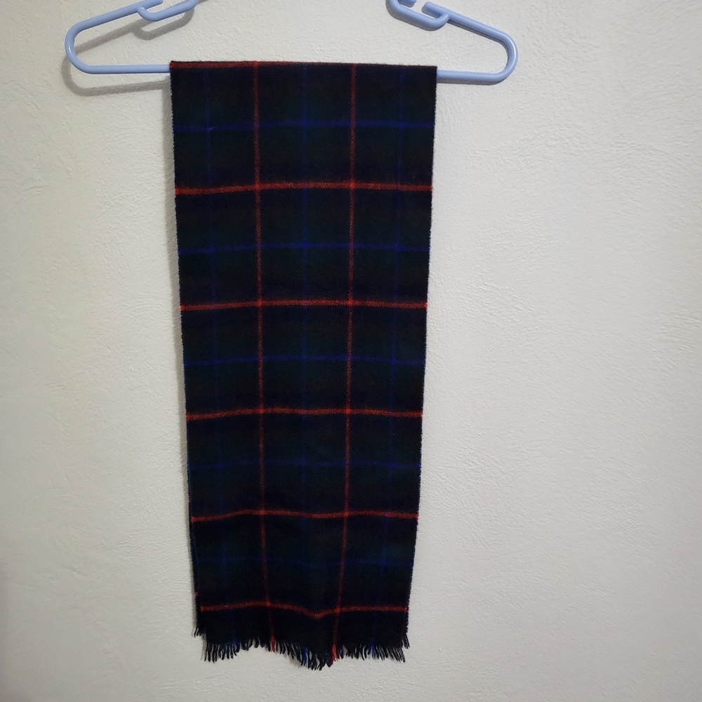 Vintage Glen Cairn 100% Merino Wool Scarf Made in Great Britain